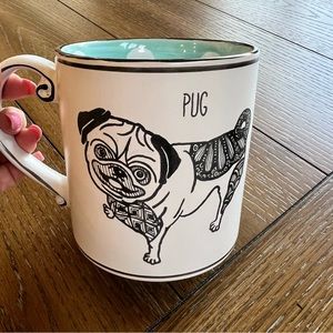 Pug Mug Ceramic Dog Coffee/Tea Cup 21oz.. Fun Pug!
